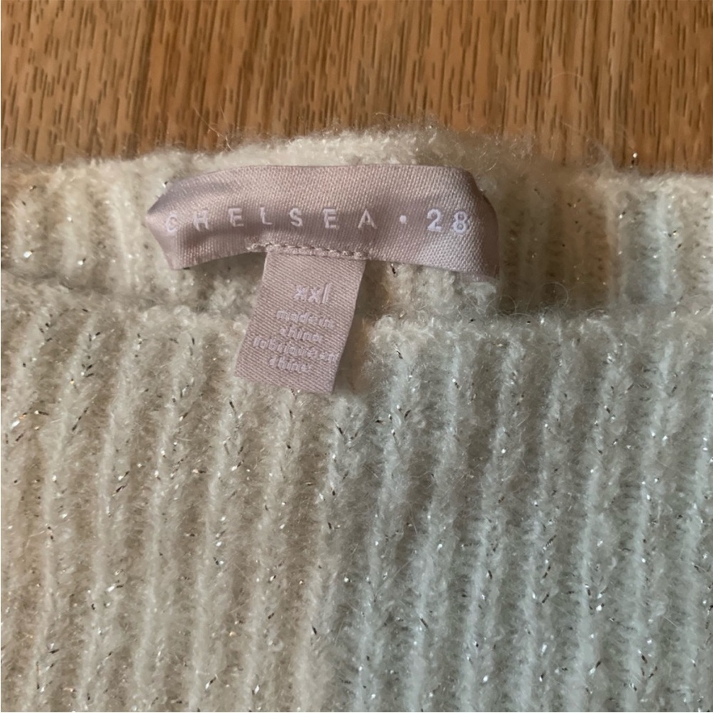 Chelsea28 Rib Metallic Sweater NWOT - Picture 4 of 7